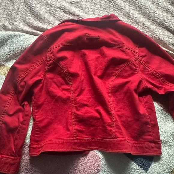 Cabi red denim jacket - Picture 4 of 6